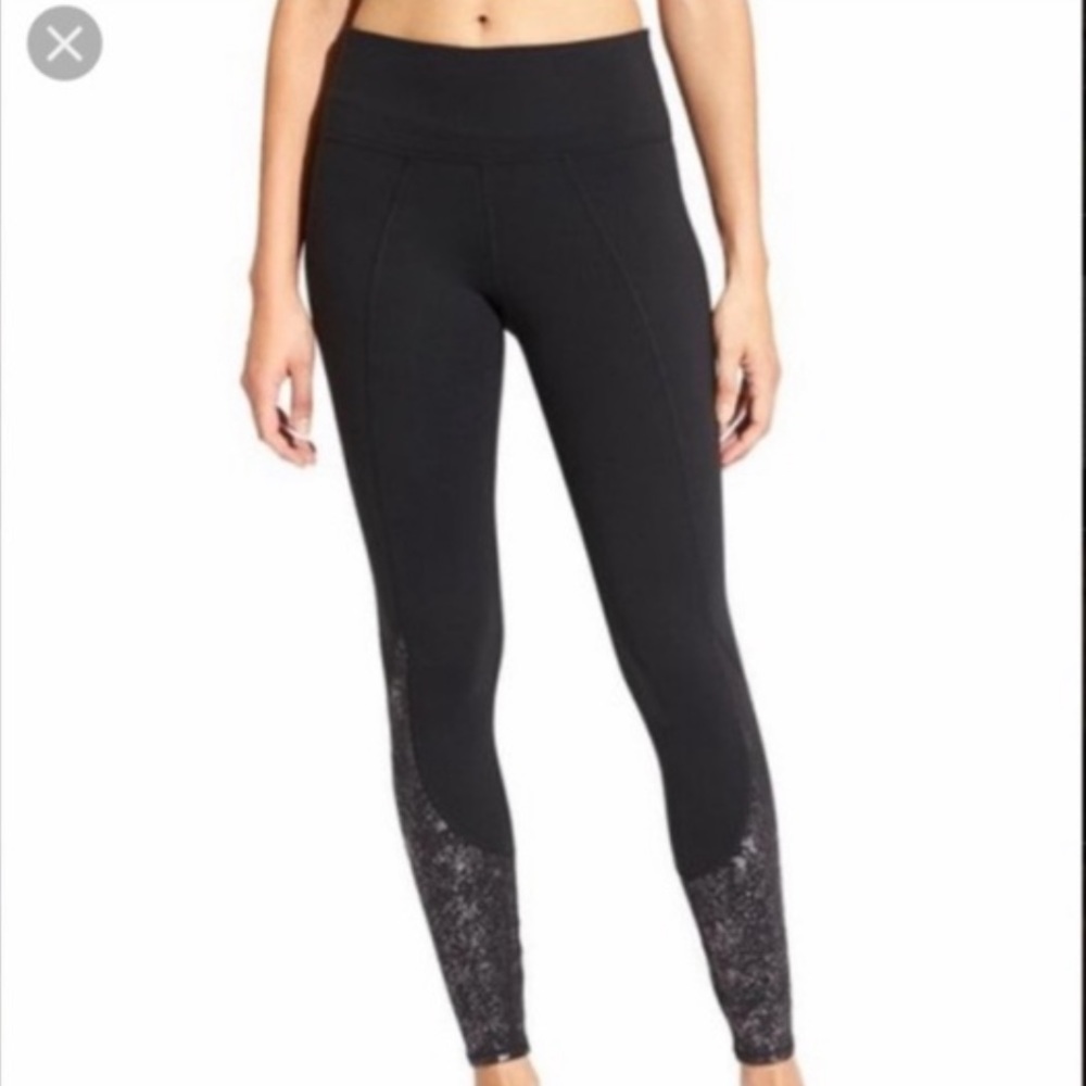 Athleta High Rise Crackle Flow Chaturanga Leggings - Picture 2 of 9